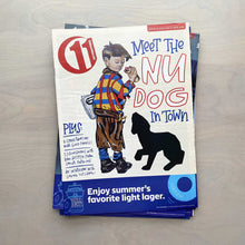 Load image into Gallery viewer, 11th Hour July 6–19, 2018's cover featuring Nu Way Weiner's new dog illustration plus hand lettered headlines.