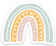 Load image into Gallery viewer, Pink, yellow, and blue rainbow magnet