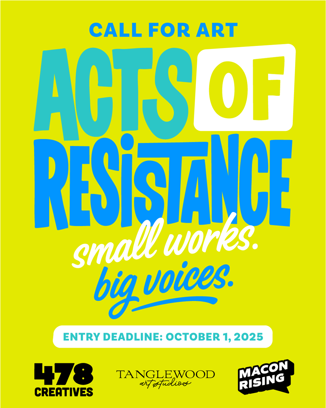 Call for Art: Acts of Resistance