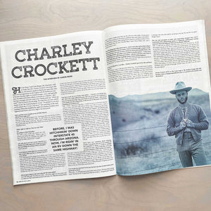 Charley Crockett feature spread in the 11th Hour magazine