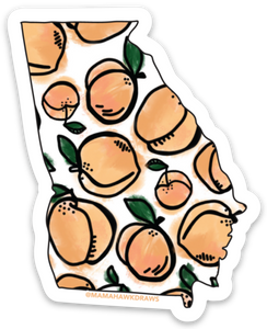 Sticker: Peachy Georgia