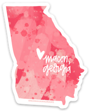 Load image into Gallery viewer, Pink Georgia 3x2in Sticker
