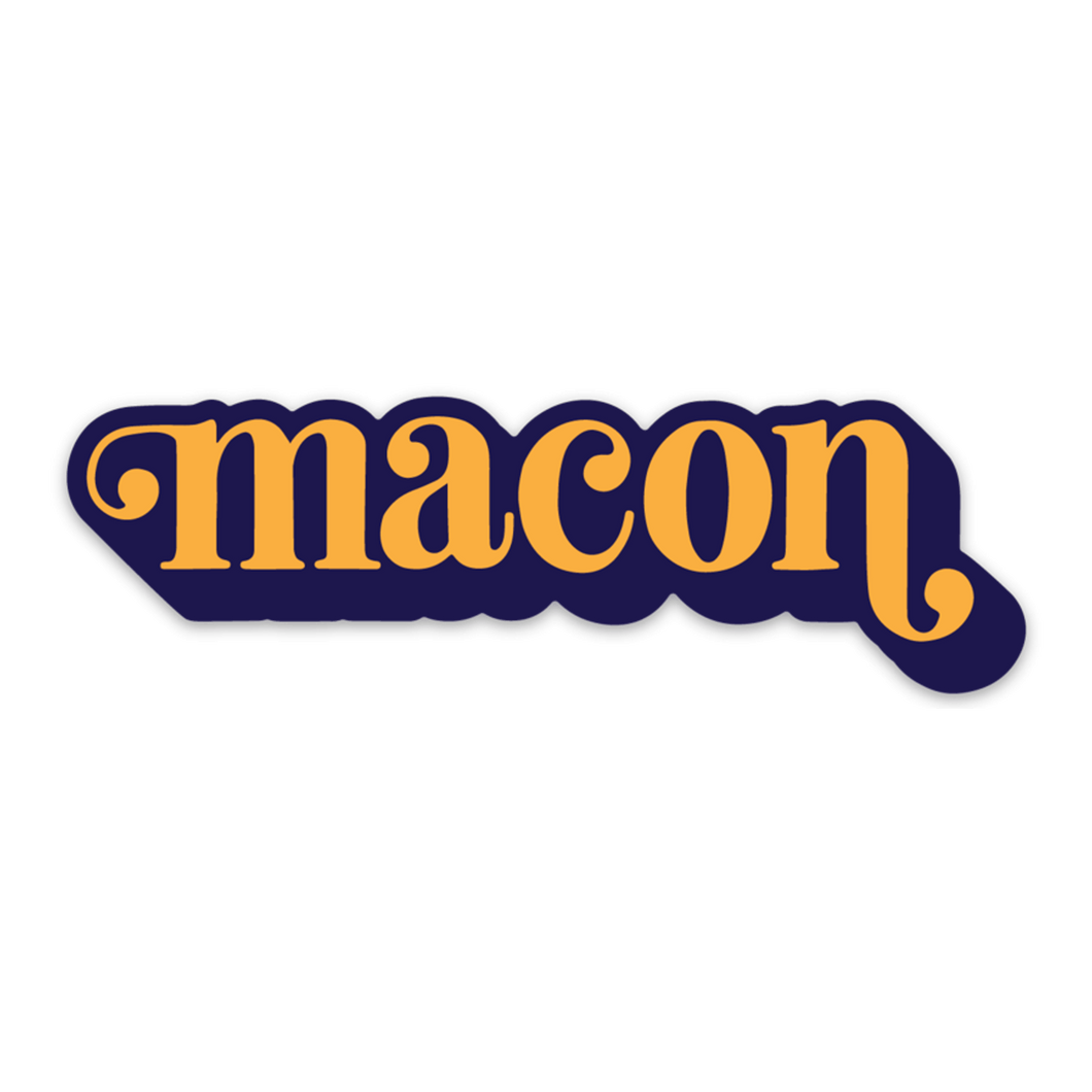 Sticker: Orange Macon