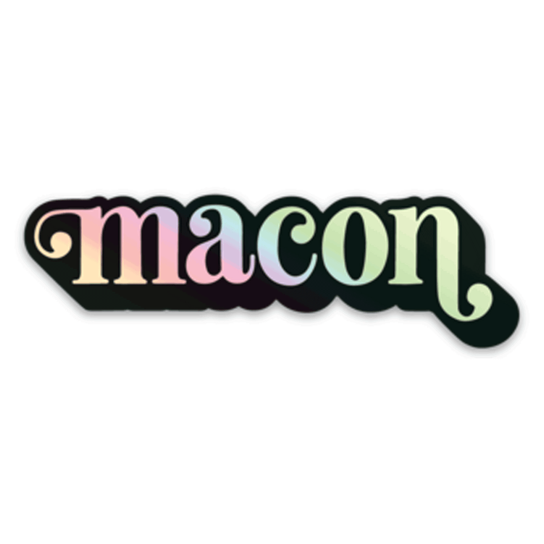 Hologram Macon 3x1in Sticker